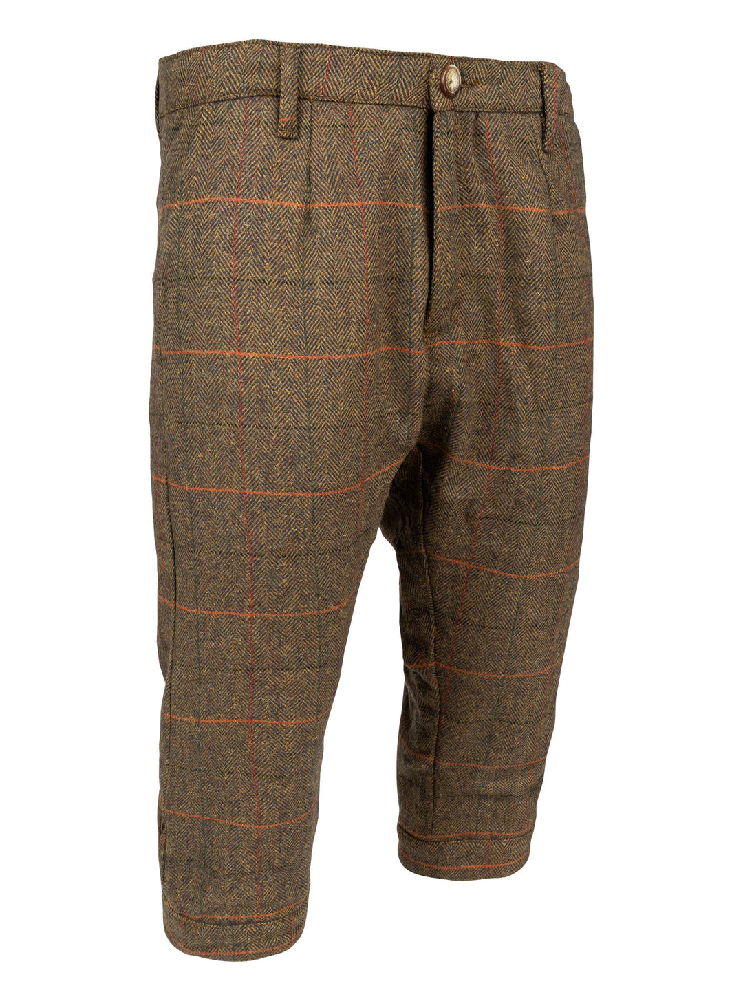 JACK PYKE Men’s Tweed Shooting Breeks – Wool Blend Fully Lined Brown Hunting Trousers with Adjustable Cuffs and Pockets for Outdoor Hunting & Clay Shooting