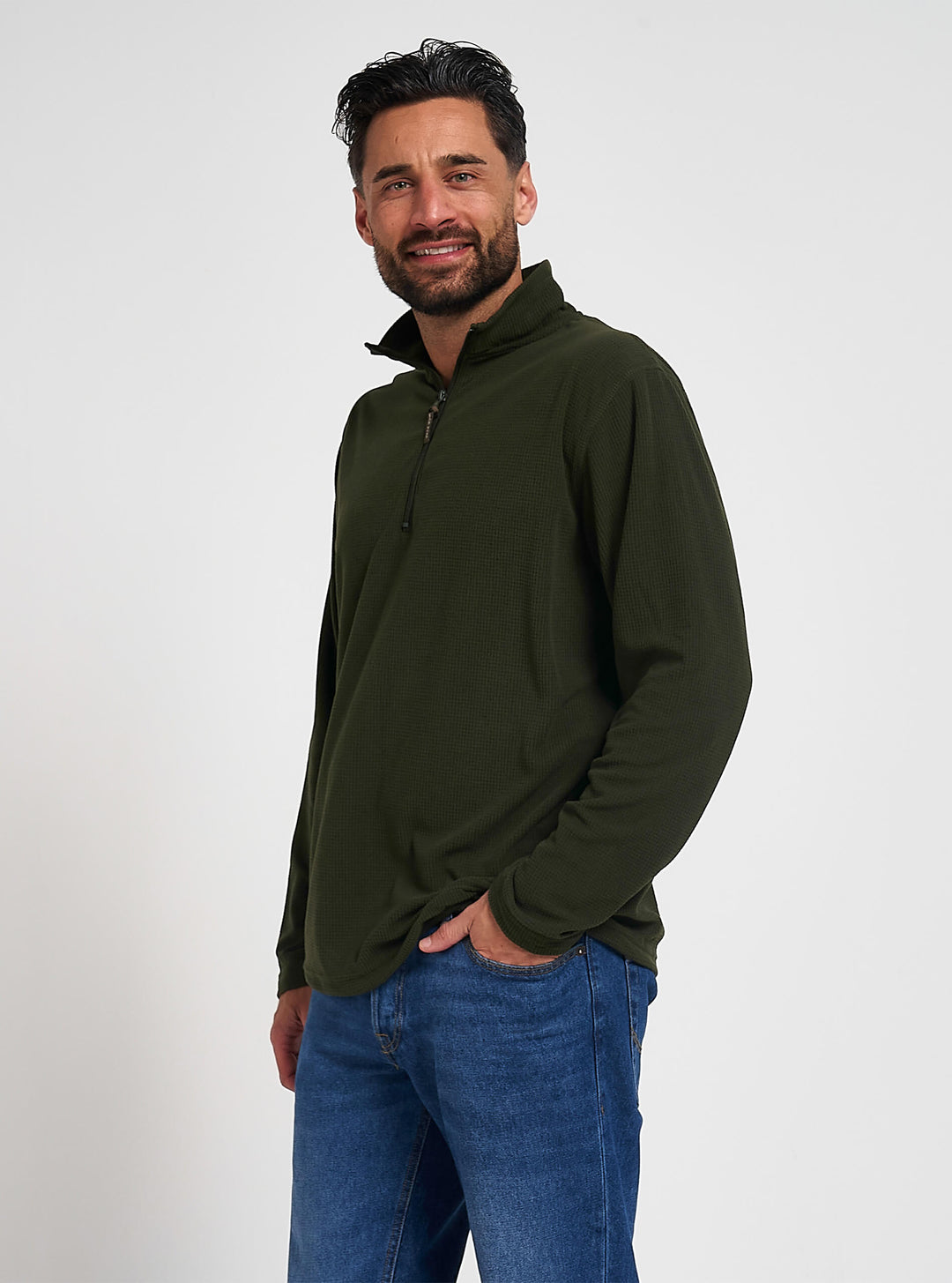 JACK PYKE Lightweight Fleece Top Green