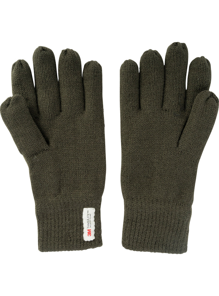 Jack Pyke Men’s Thinsulate Winter Gloves – Thermal Gloves with Moisture Wicking, Lightweight Full Finger Acrylic Gloves for Outdoor Work, Hiking, and Cold Weather – Olive Green