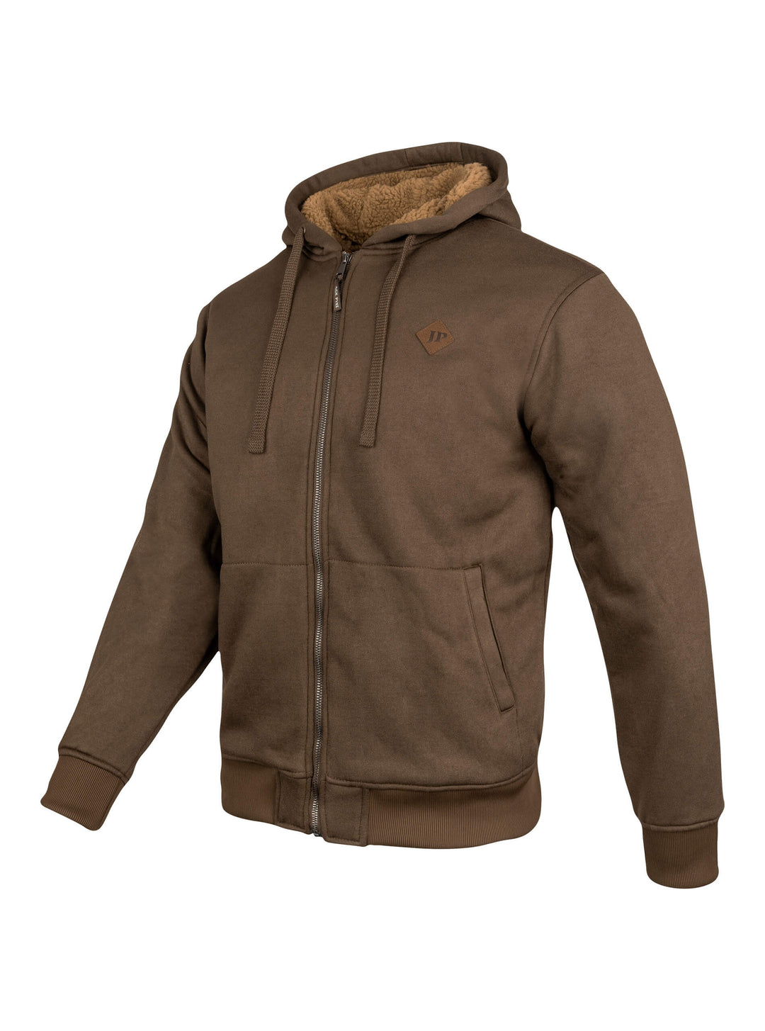 JACK PYKE Yakka Mens Fleece Hoodie – Warm Sherpa Fleece Lined Jacket with Full Zip, Drawstring Hood, Front Pockets, Ribbed Cuffs & Hem, Winter Hooded Jacket for Casual & Country Wear