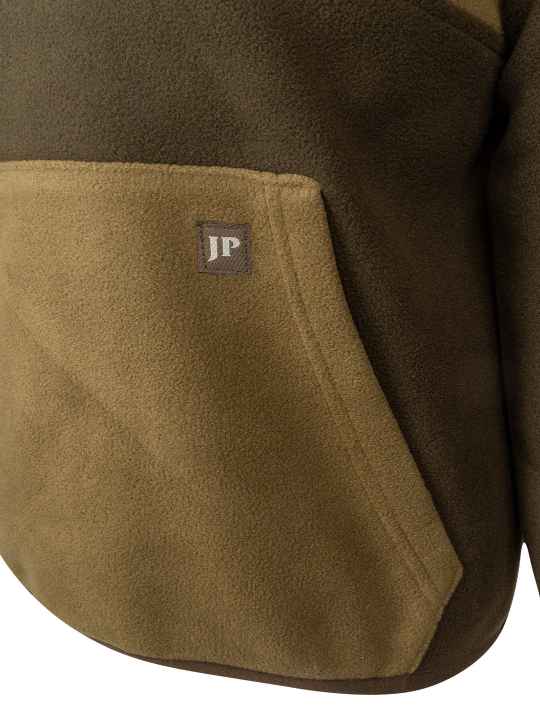 JACK PYKE Junior Fleece Top Green  – Warm Half Zip Pullover, Two-Tone colour Jumper with Kangaroo Pocket for Outdoor Adventures and Layering on Cooler Days