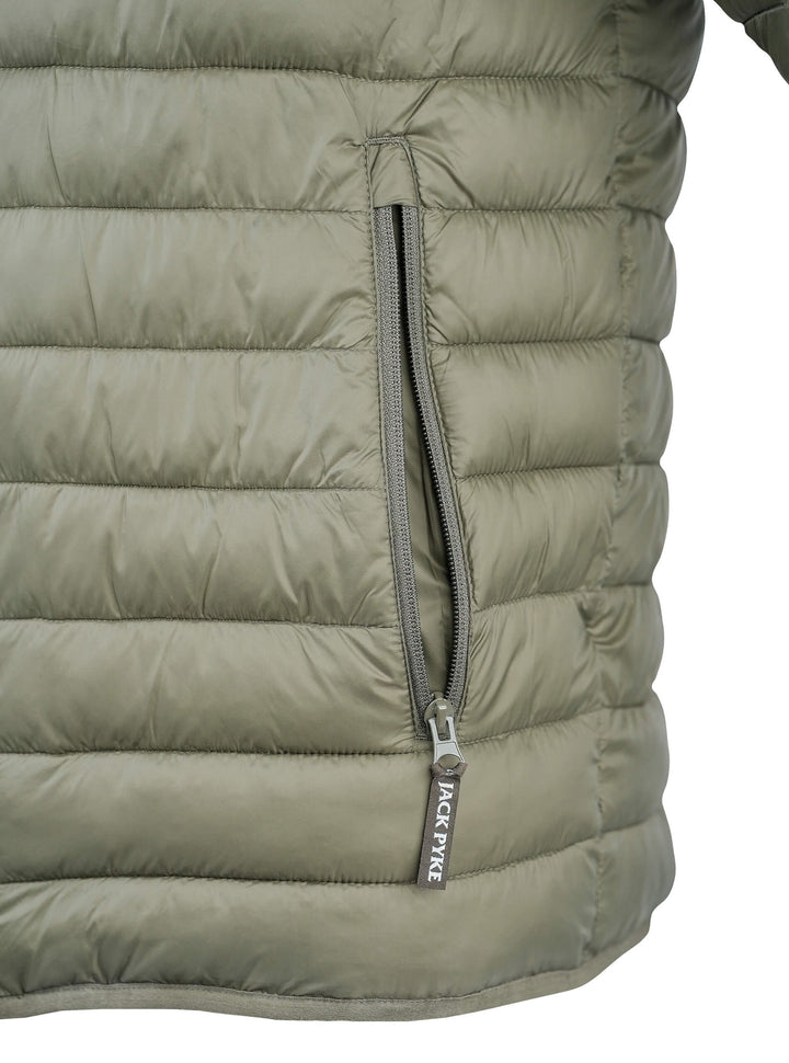 JACK PYKE Men’s Reversible Waterproof Jacket - 3-Layer Design, Breatha-Tex Waterproof, Breathable, 200g/m² Insulated, 2 Warmer Pockets, Stormproof Zip for Hiking, Walking, Hunting - Green