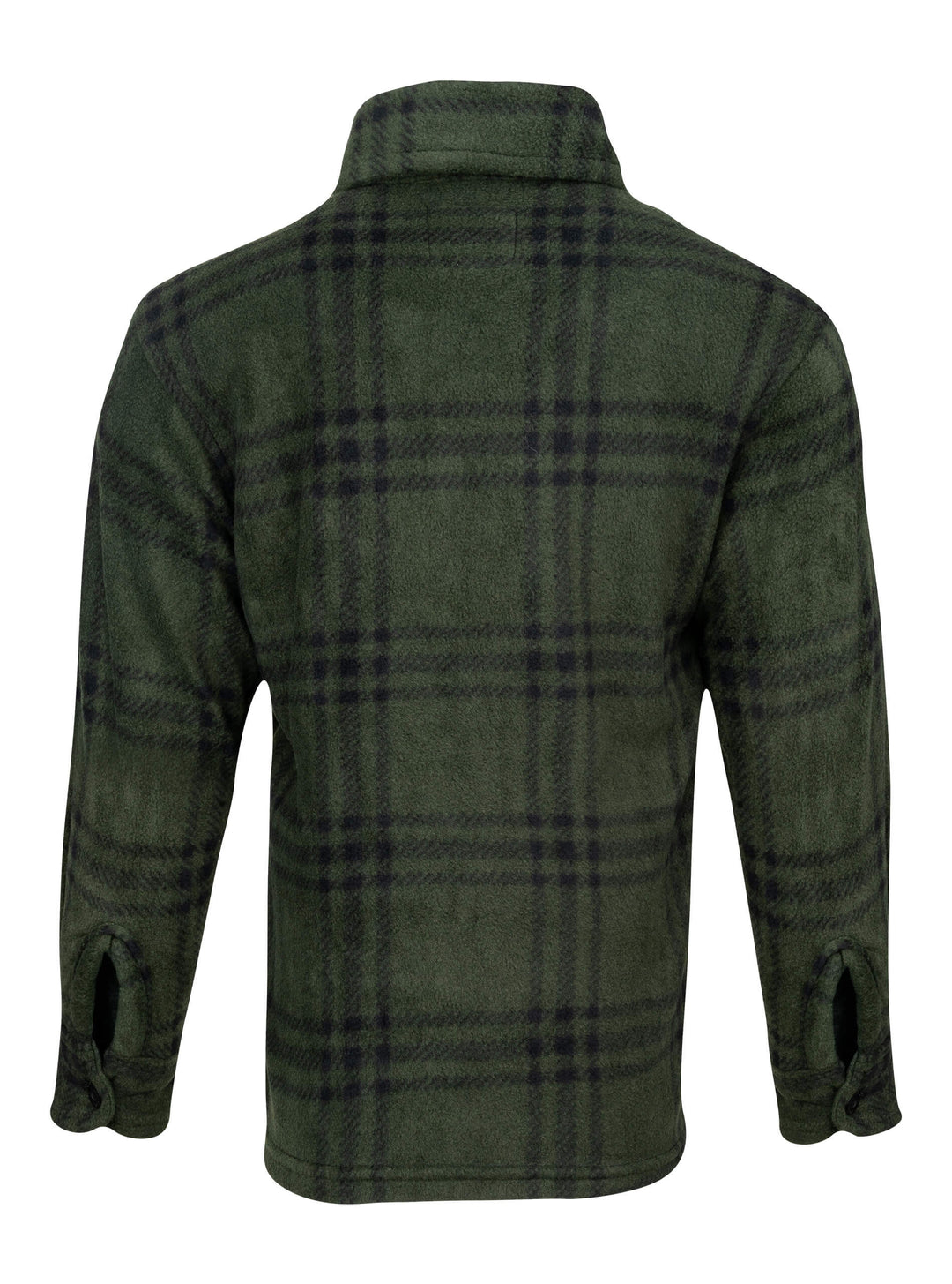 JACK PYKE Junior Polar Fleece Shirt Green Check