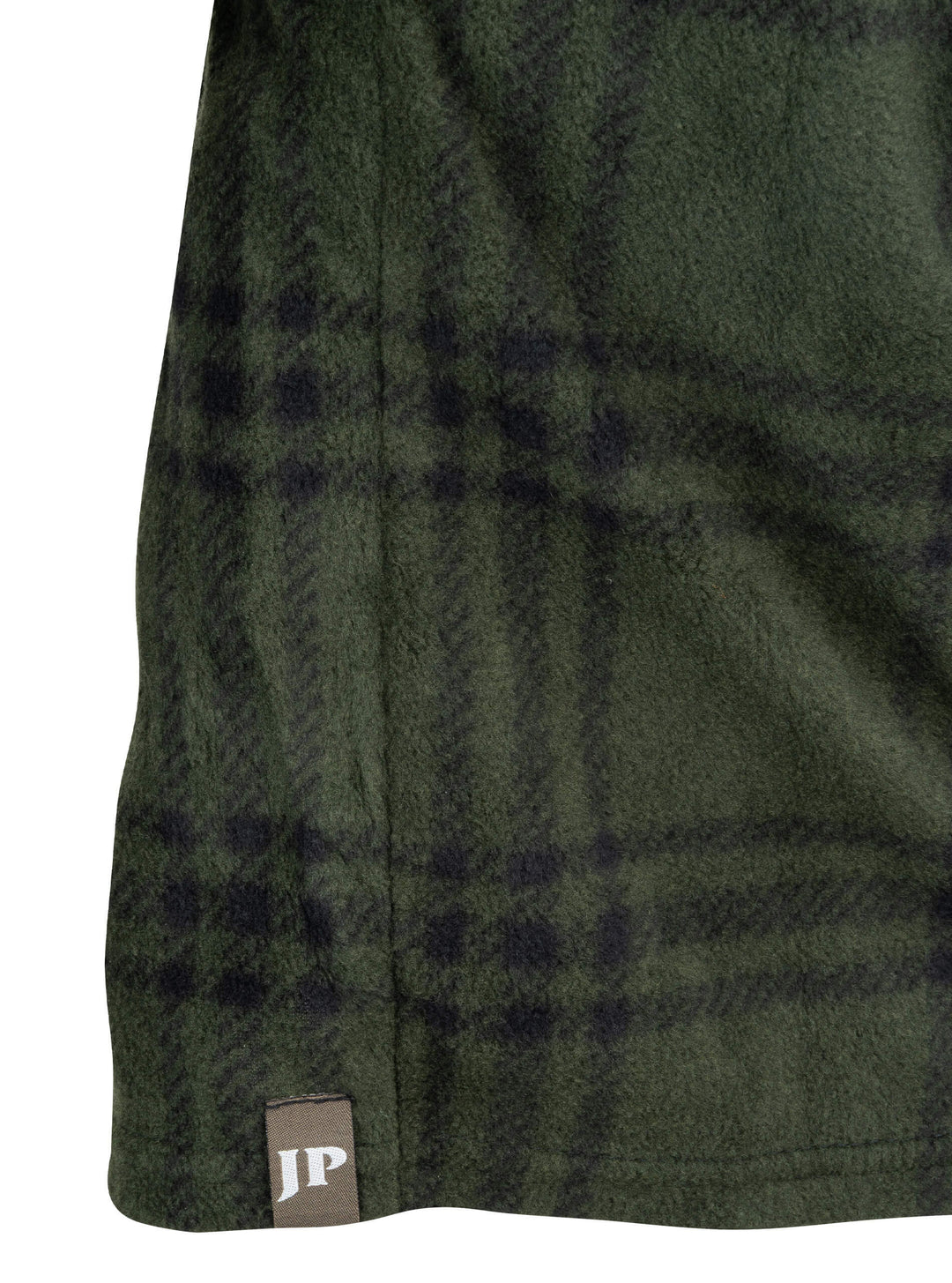 JACK PYKE Junior Polar Fleece Shirt Green Check