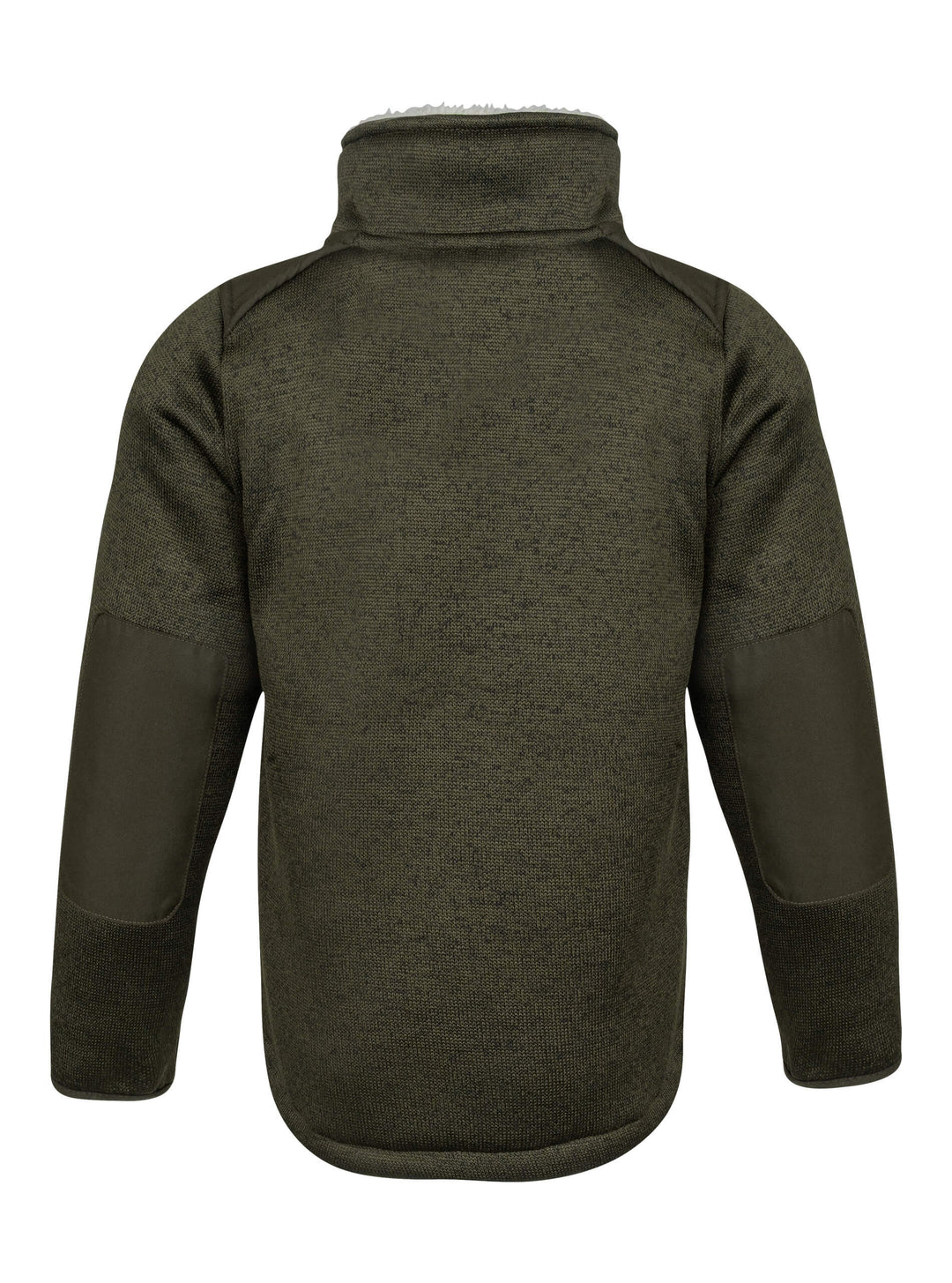 JACK PYKE Junior Scandinavian Fleece Jacket  – Warm Sherpa Lined Kids Fleece Jacket with Pockets – Boys and Girls Winter Jacket for Daily Use - Dark Olive