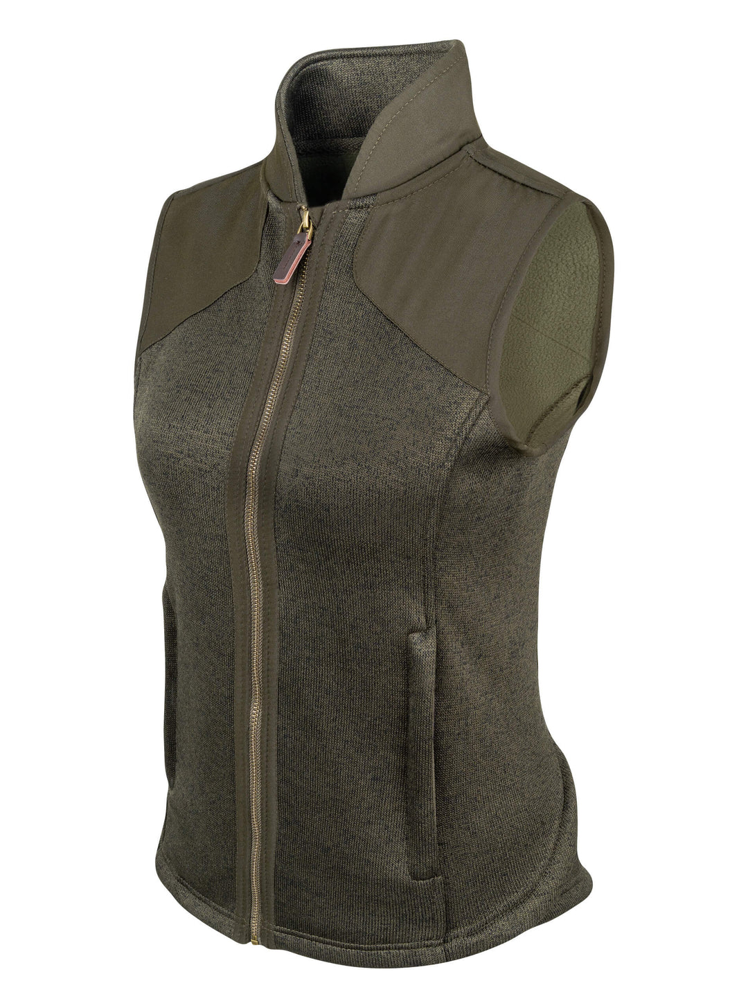 Jack Pyke Ladies Melange Fleece Gilet Dark Olive