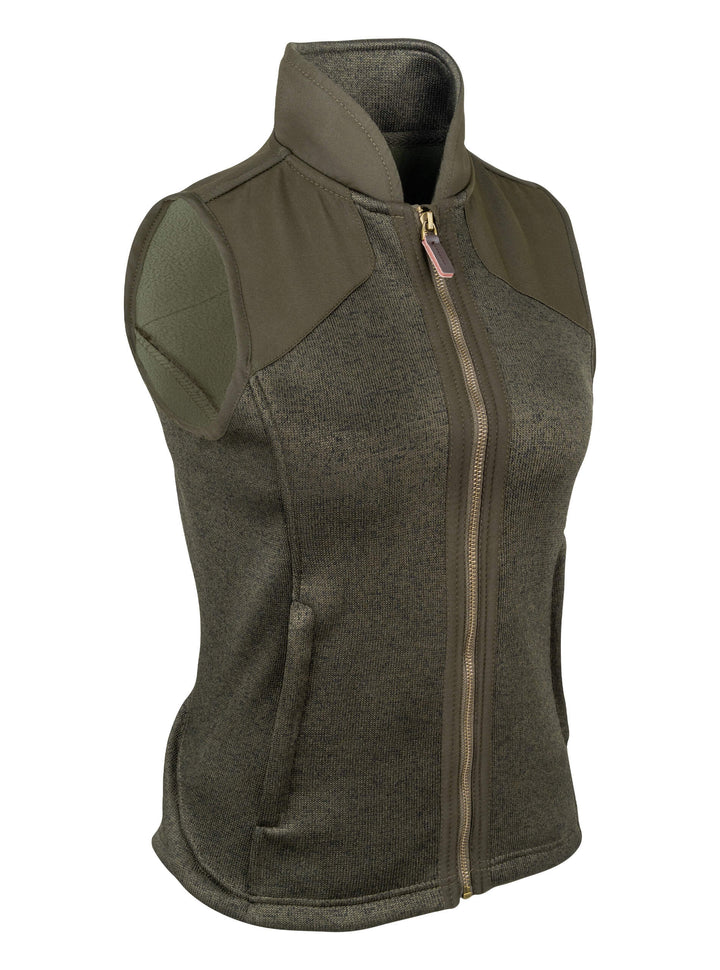Jack Pyke Ladies Melange Fleece Gilet Dark Olive
