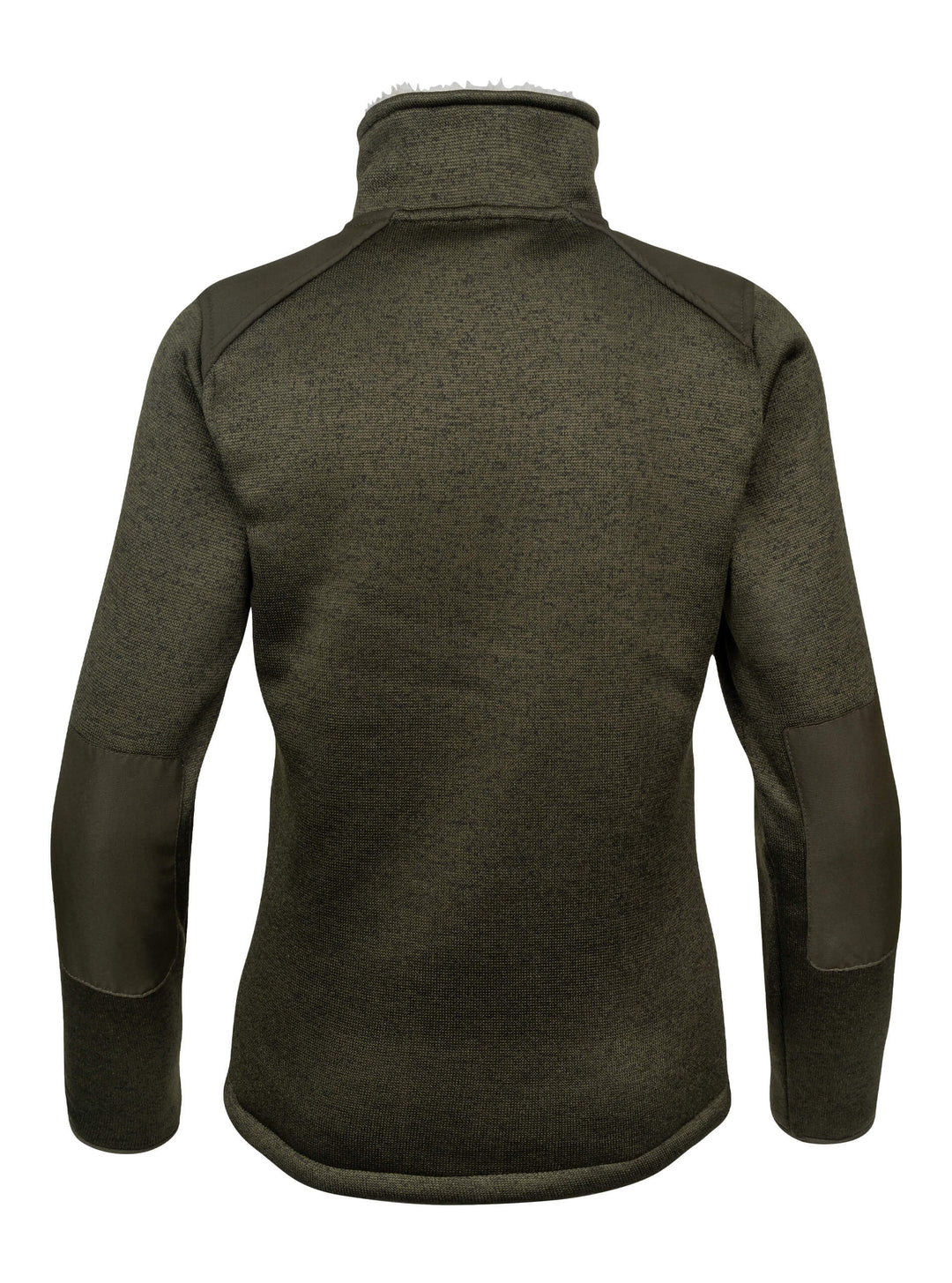 JACK PYKE Ladies Scandinavian Fleece Jacket – Warm Sherpa Lined Womens Fleece Jacket with Full Zip and Pockets – Winter Outdoor Jacket for Daily Wear,  Dark Olive