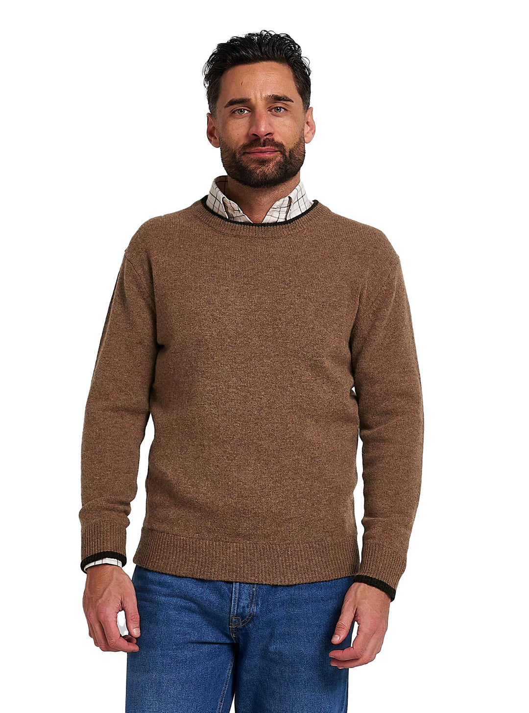 JACK PYKE 100% Lambswool Crew Neck Knitted Jumper