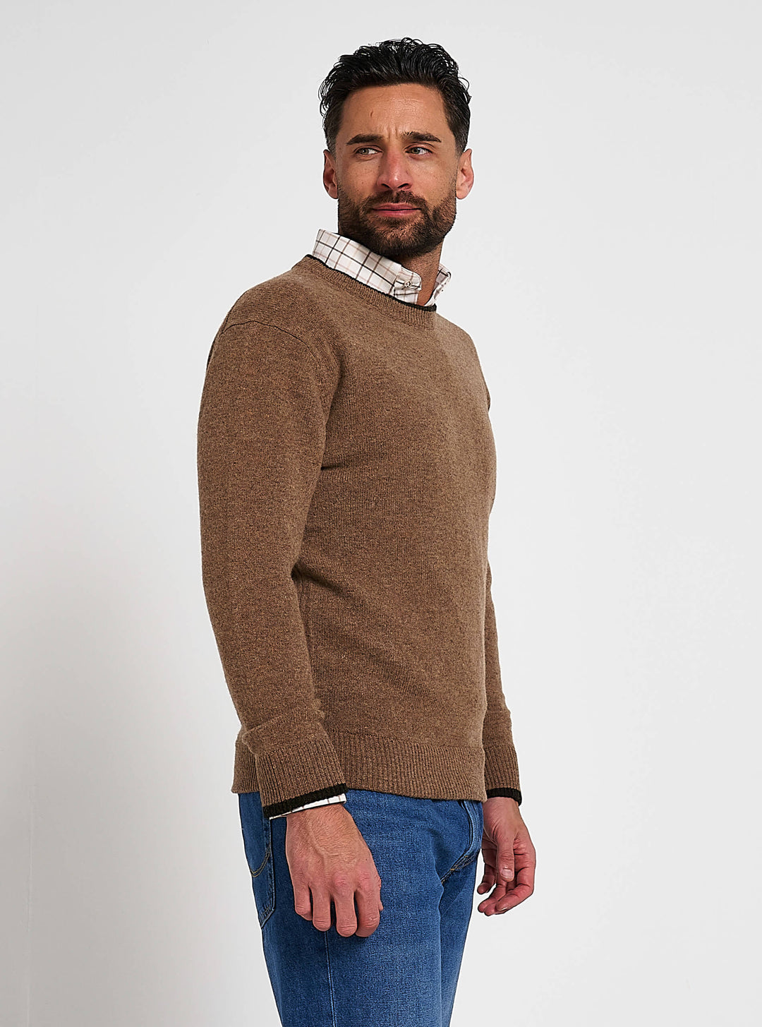 JACK PYKE 100% Lambswool Crew Neck Knitted Jumper