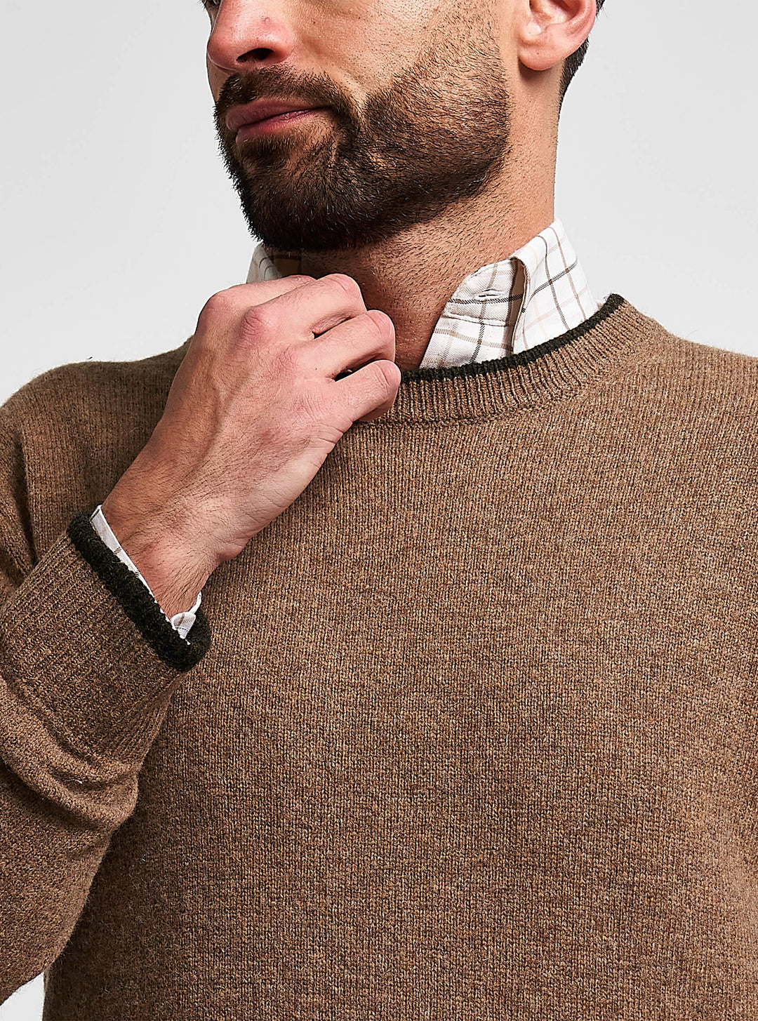 JACK PYKE 100% Lambswool Crew Neck Knitted Jumper