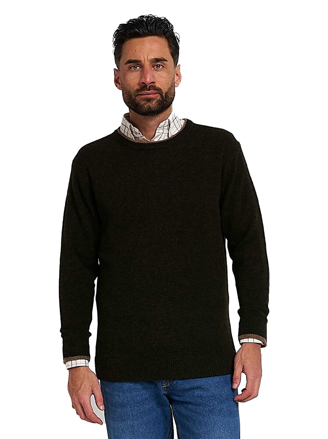JACK PYKE 100% Lambswool Crew Neck Knitted Jumper