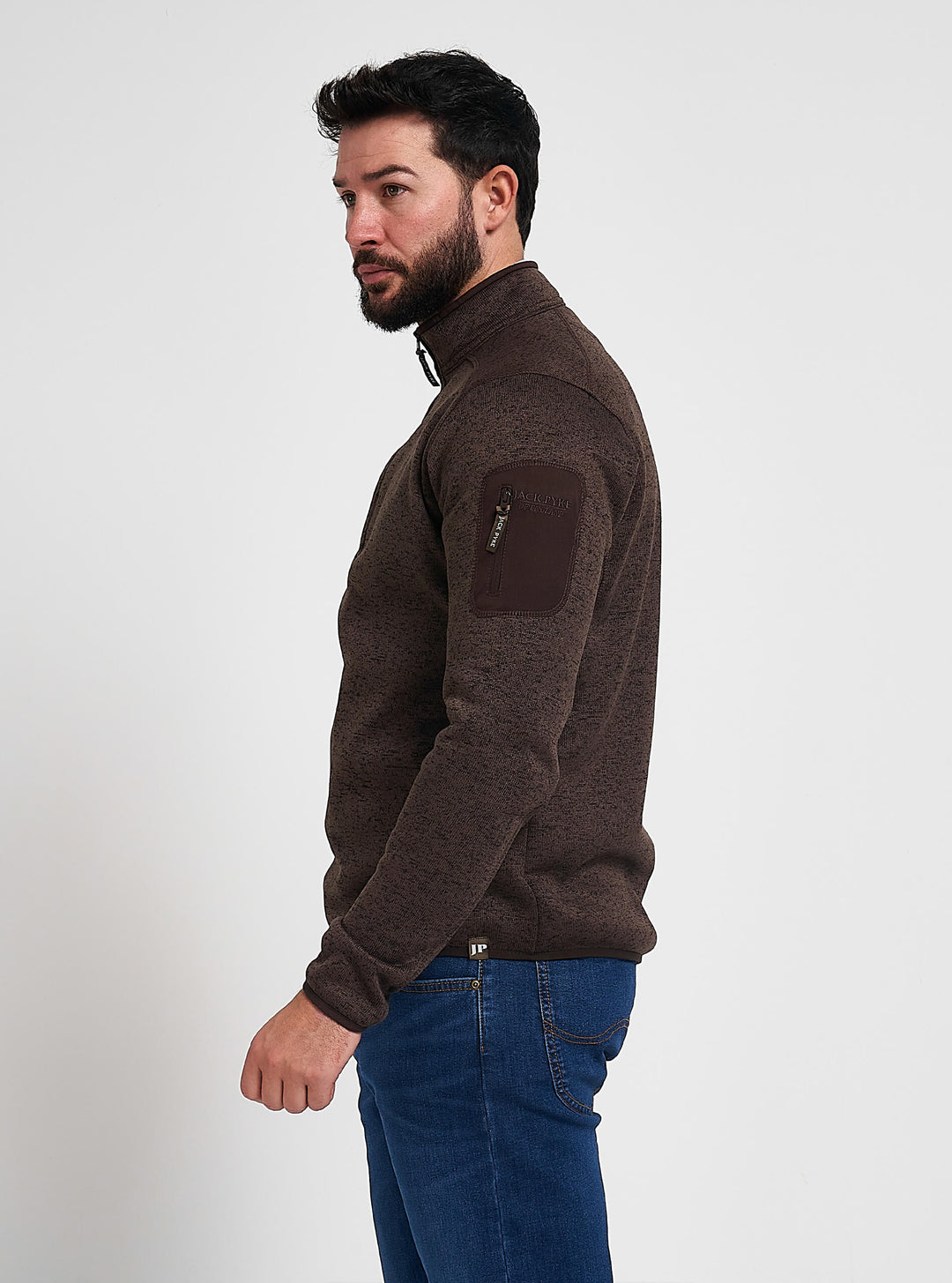 JACK PYKE Melange Quarter Zip Long sleeve Fleece