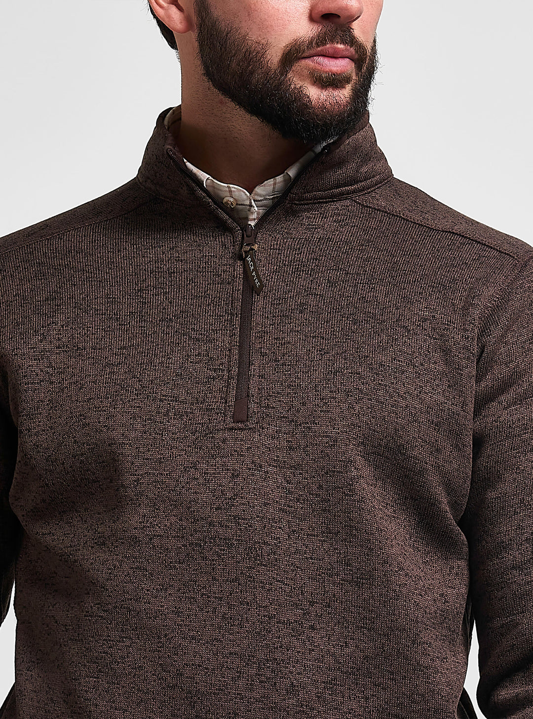 JACK PYKE Melange Quarter Zip Long sleeve Fleece