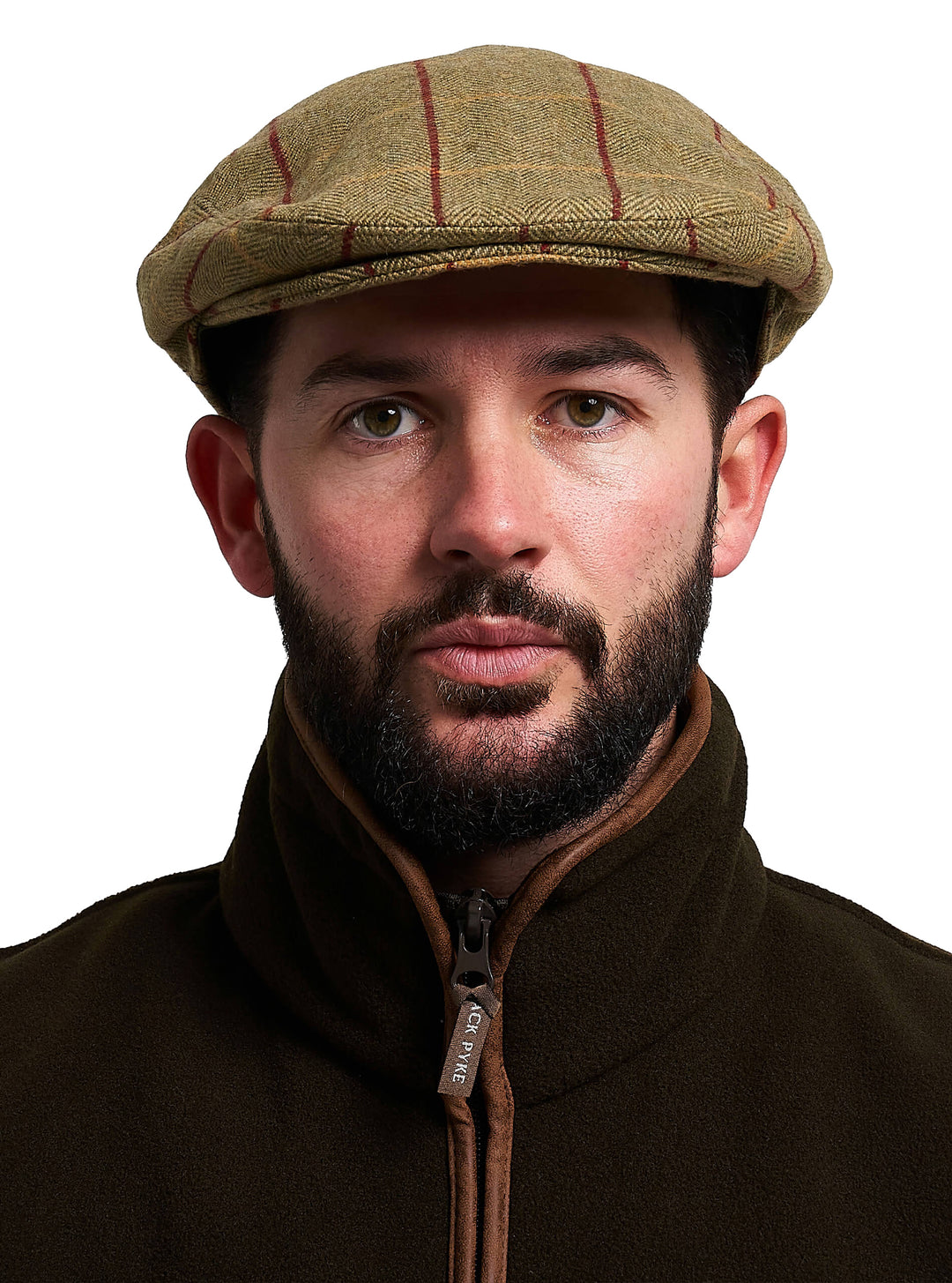 JACK PYKE Wool Blend Flat Cap Patch