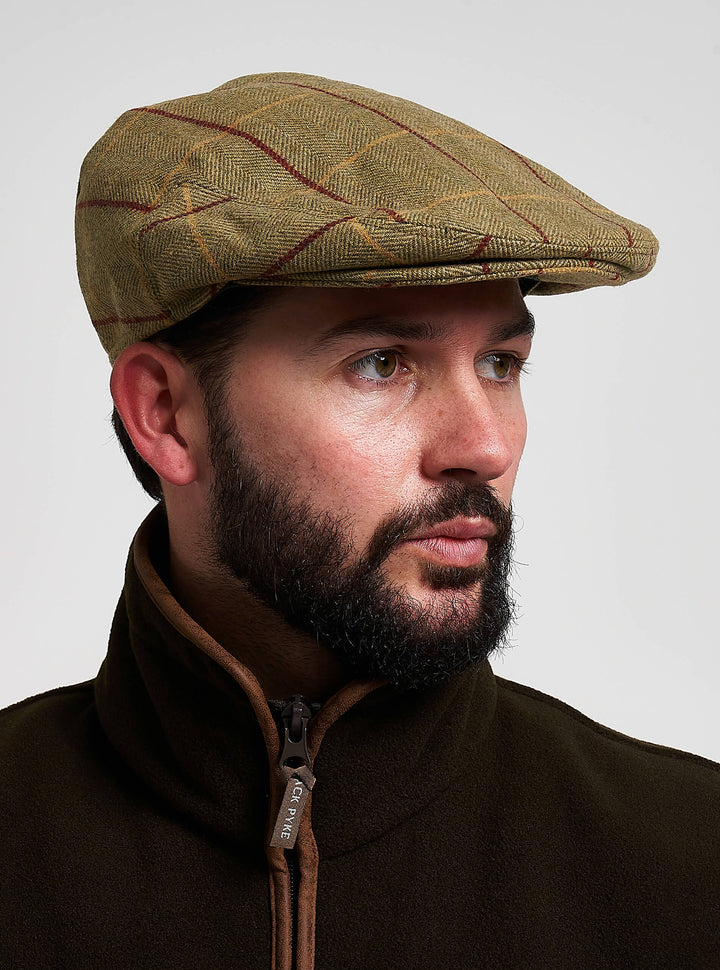 JACK PYKE Wool Blend Flat Cap Patch