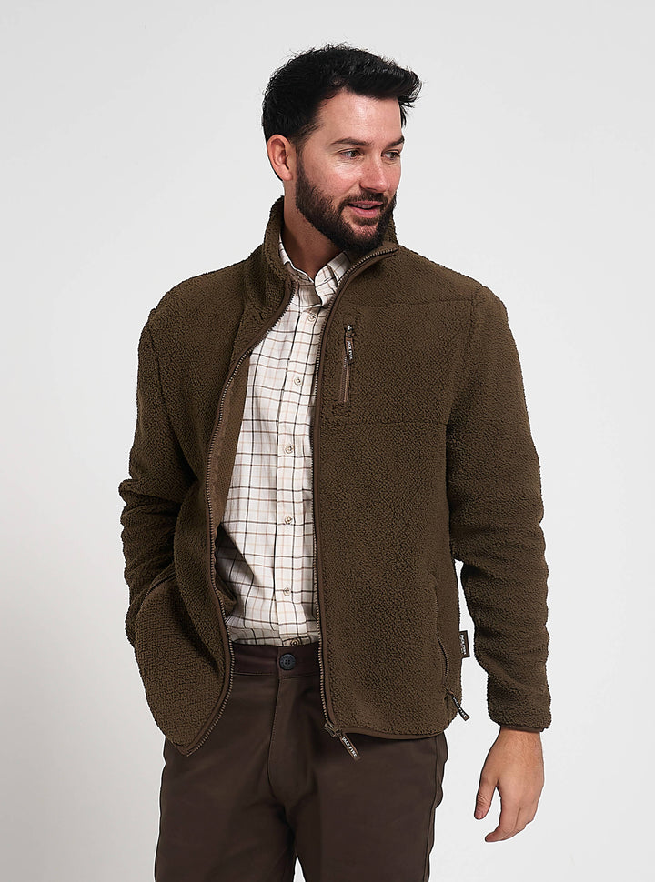 JACK PYKE Shires Zip Up Fleece Jacket Green