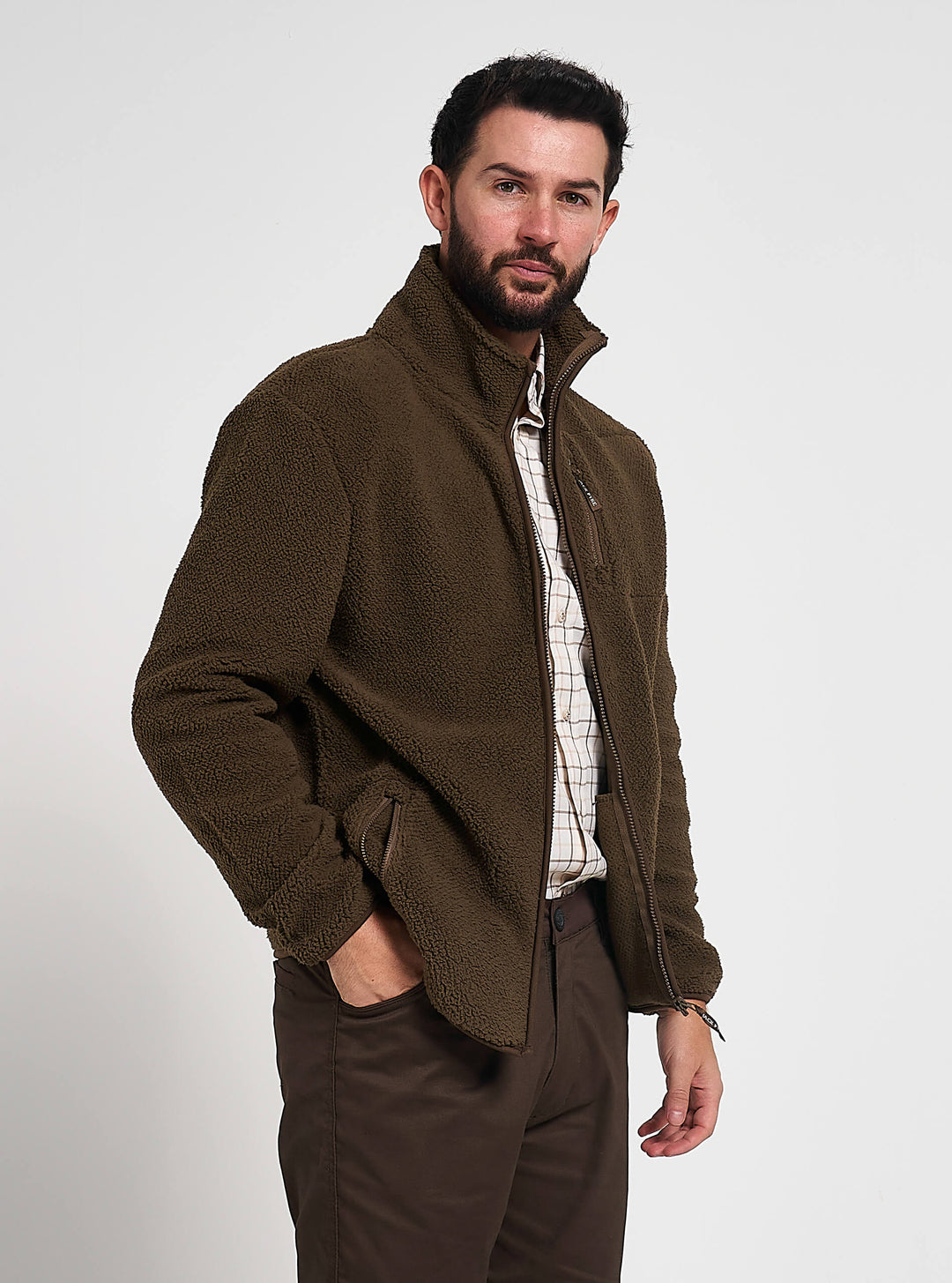 JACK PYKE Shires Zip Up Fleece Jacket Green