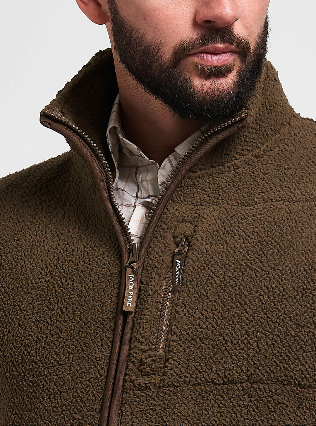 JACK PYKE Shires Zip Up Fleece Jacket Green