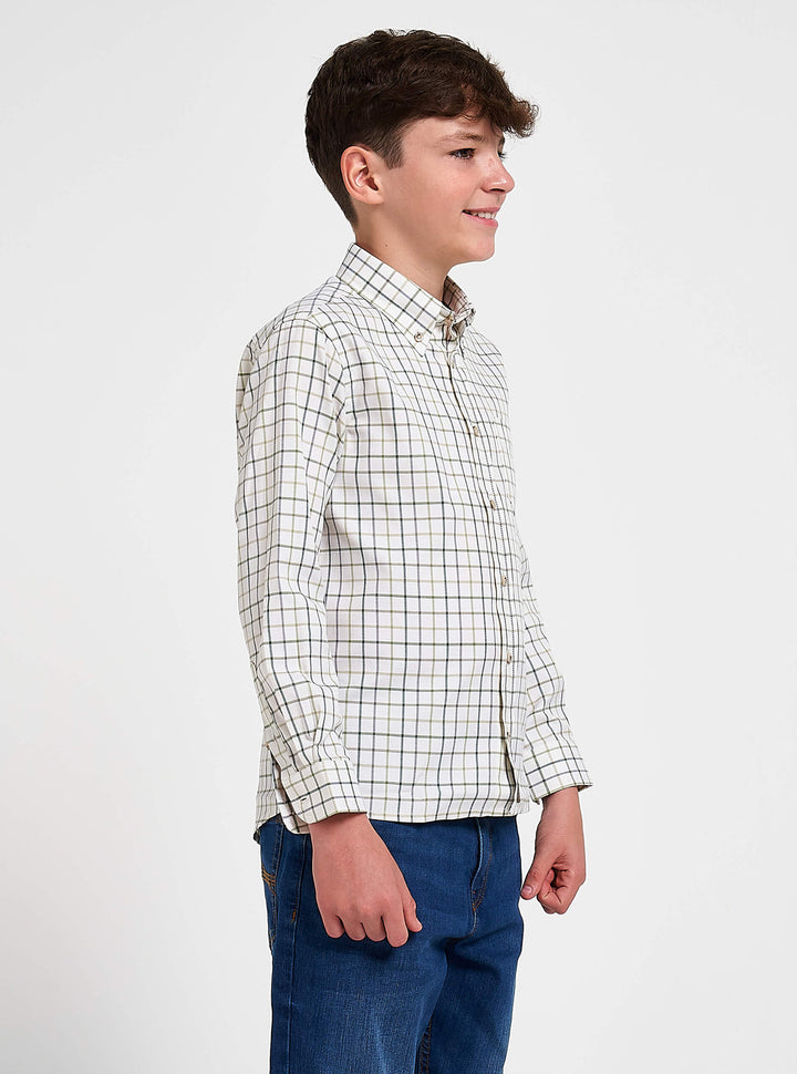 Jack Pyke Junior / Childrens Countryman Long Sleeve Shirt Green