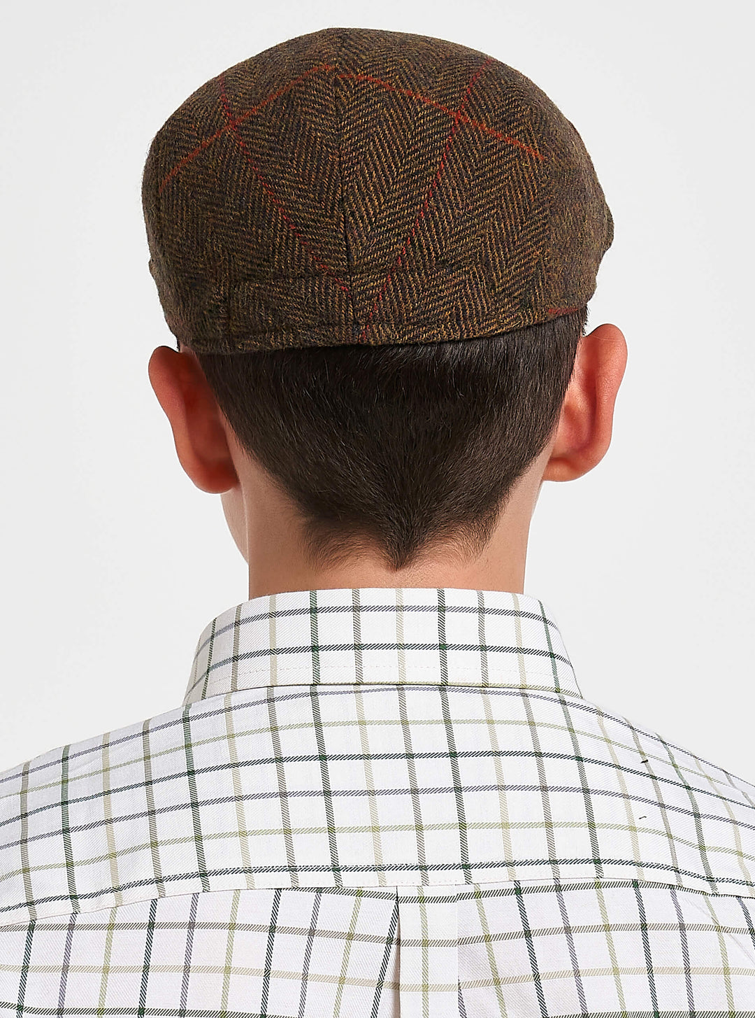 Jack Pyke Junior / Childrens Wool Blend Flat Cap Tweed Brown