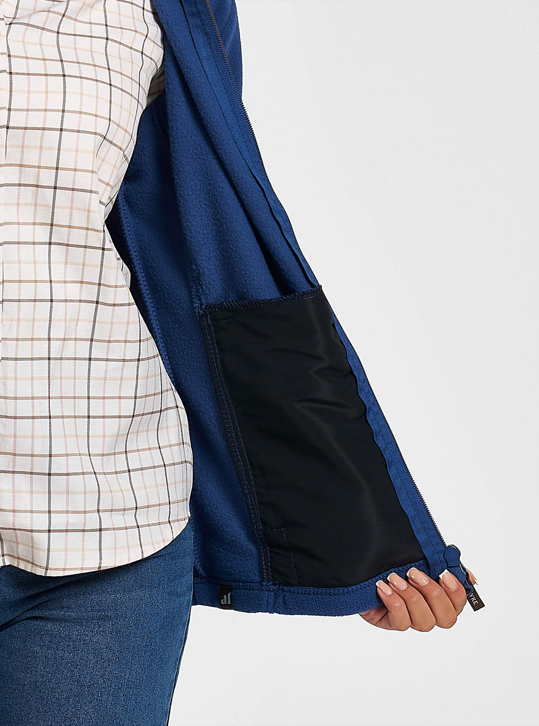 JACK PYKE Womens Fleece Jacket – Lightweight and Breathable Ladies Fleece jacket with Full Zip, Long Sleeves, Zipped Pockets, Faux Leather Piping – Ideal for Travel and Outdoor Sports