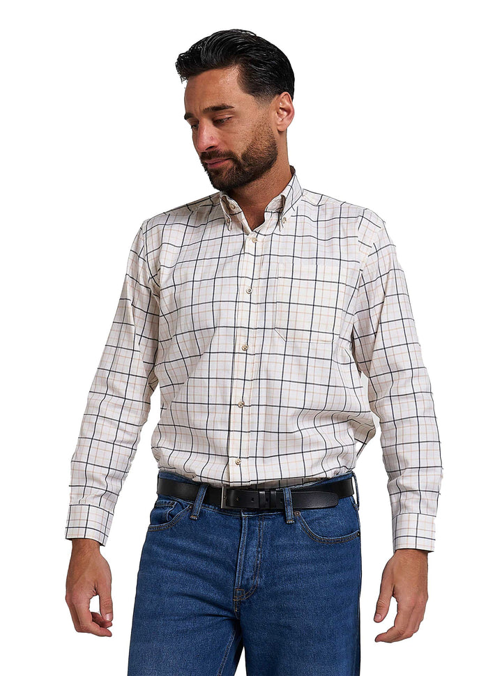 JACK PYKE Mens Countryman Check Long Sleeve Shirt