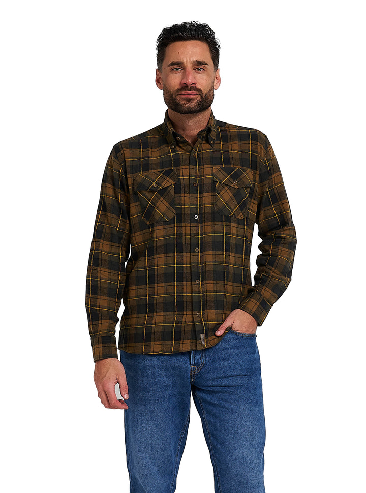 JACK PYKE Mens Flannel Long Sleeve Shirt