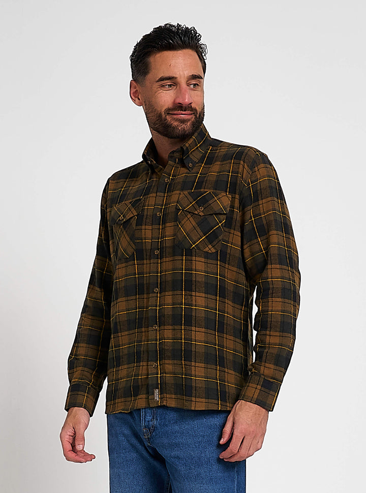 JACK PYKE Mens Flannel Long Sleeve Shirt