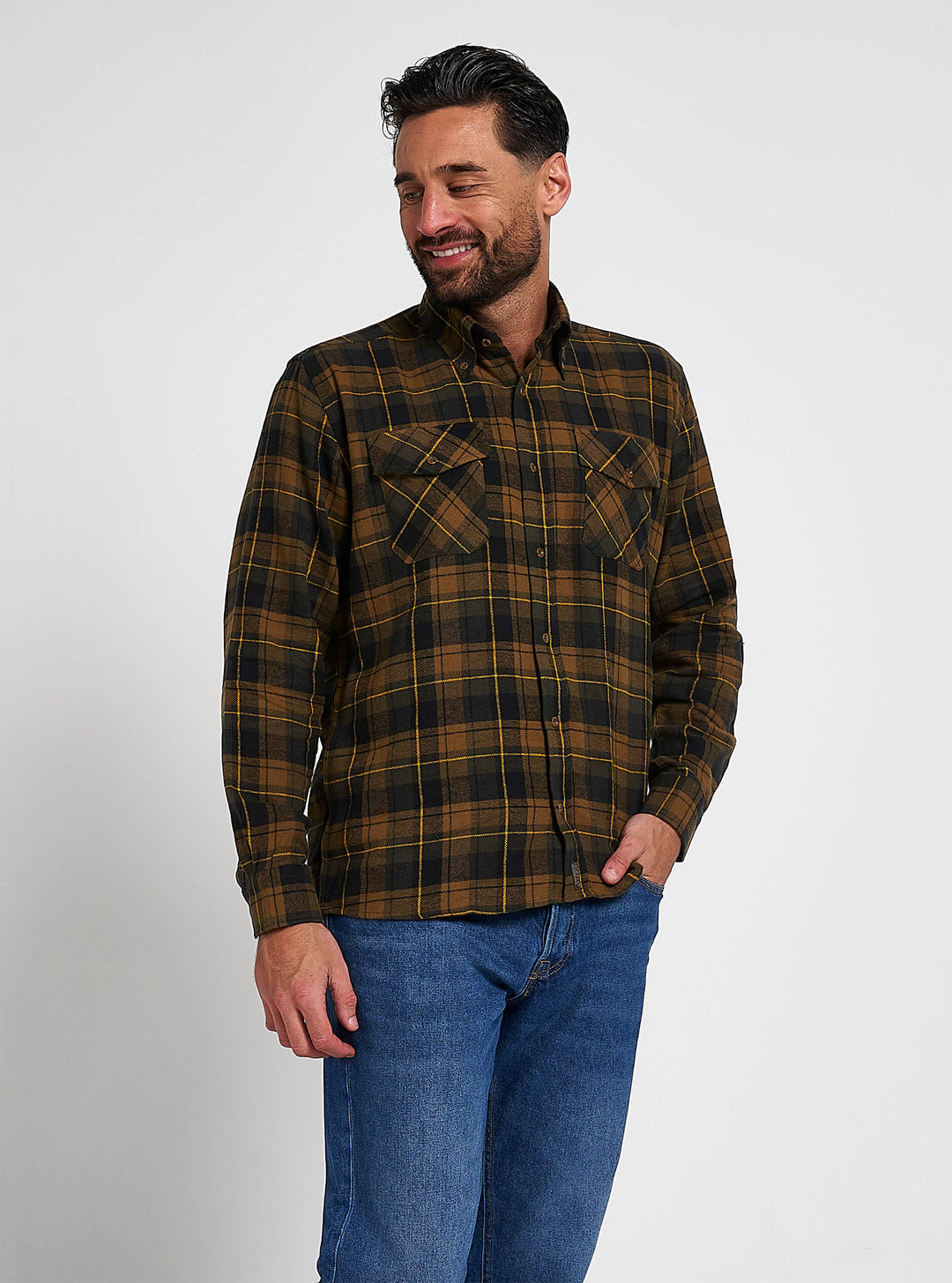 JACK PYKE Mens Flannel Long Sleeve Shirt