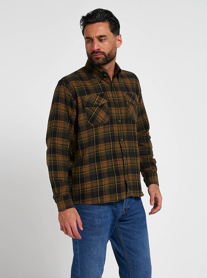 JACK PYKE Mens Flannel Long Sleeve Shirt