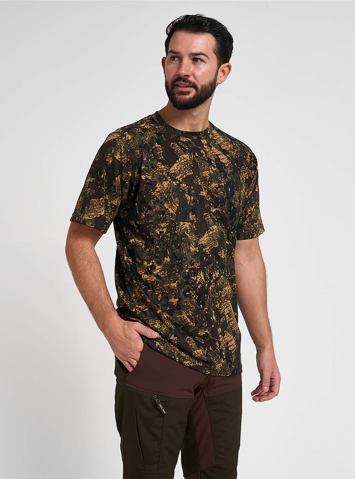 JACK PYKE Short Sleeve Crew Neck T-Shirt Digicam