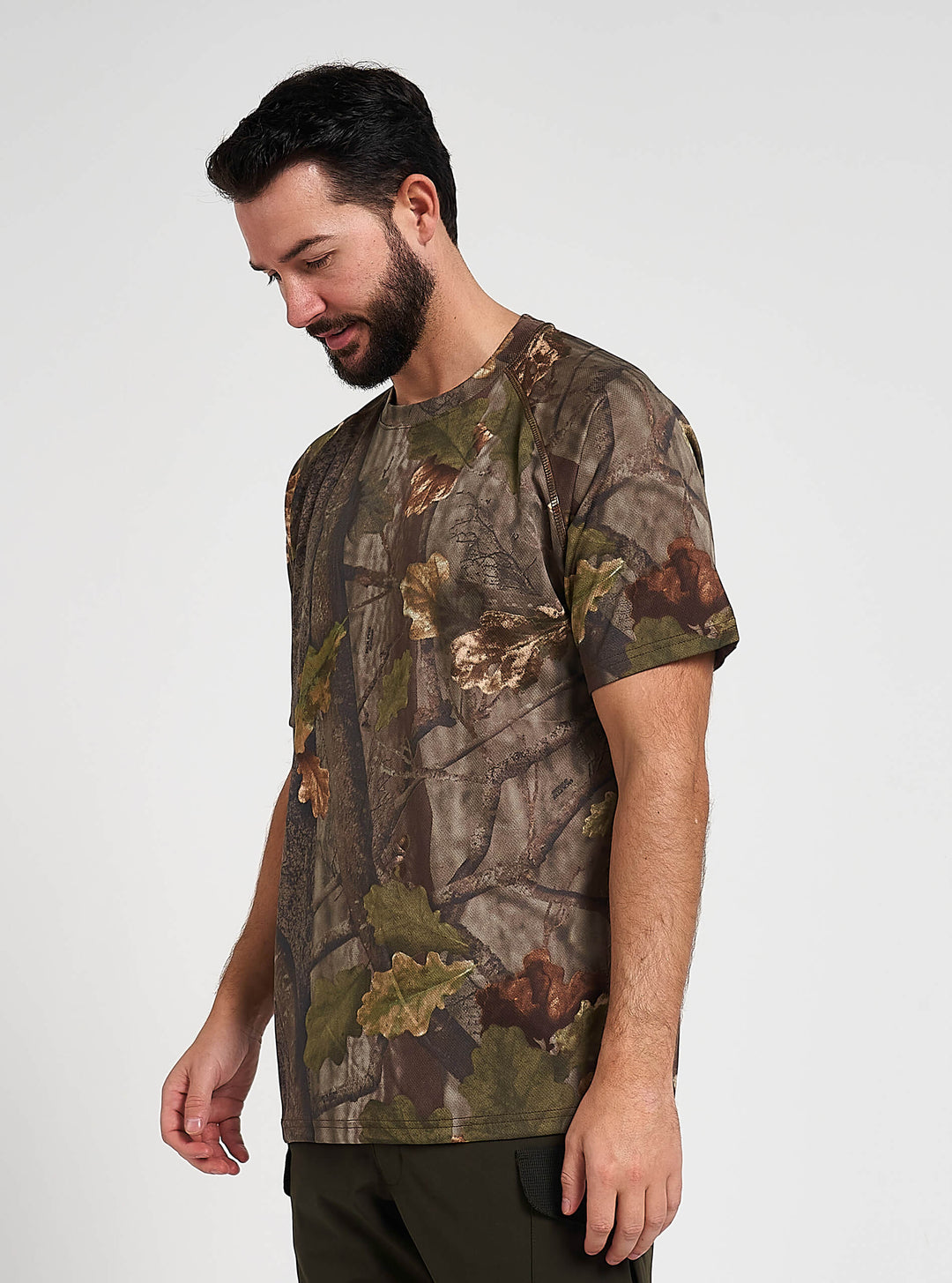 JACK PYKE Quick Wick Short Sleeve Crew Neck T-Shirt English Oak Evolution