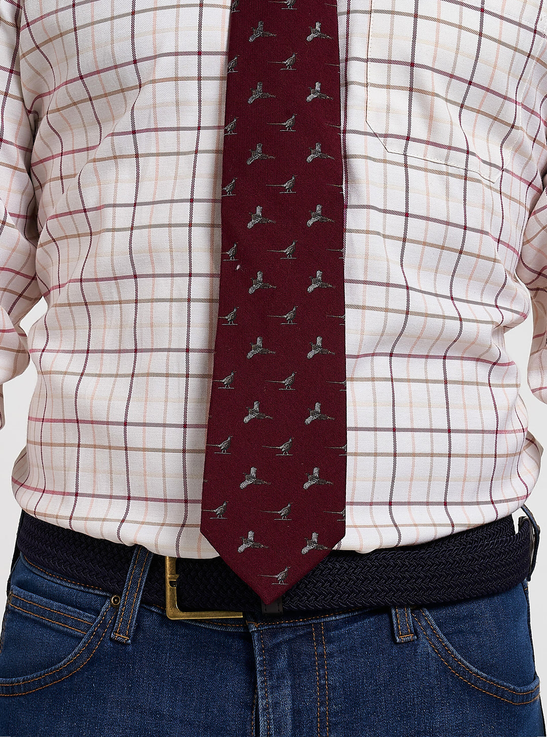 JACK PYKE Pheasant Silk Tie