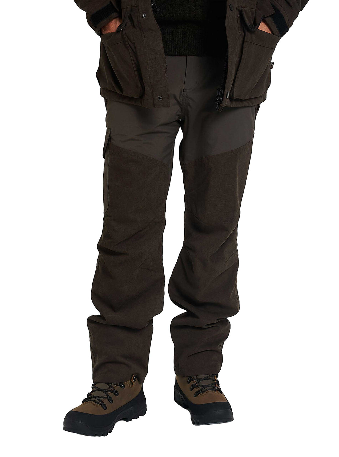 JACK PYKE Ashcombe Trousers - Adult Unisex Outdoor Trousers - Waterproof & Breathable with TPU Membrane Construction - 30-40" Waist - Olive Green/Brown