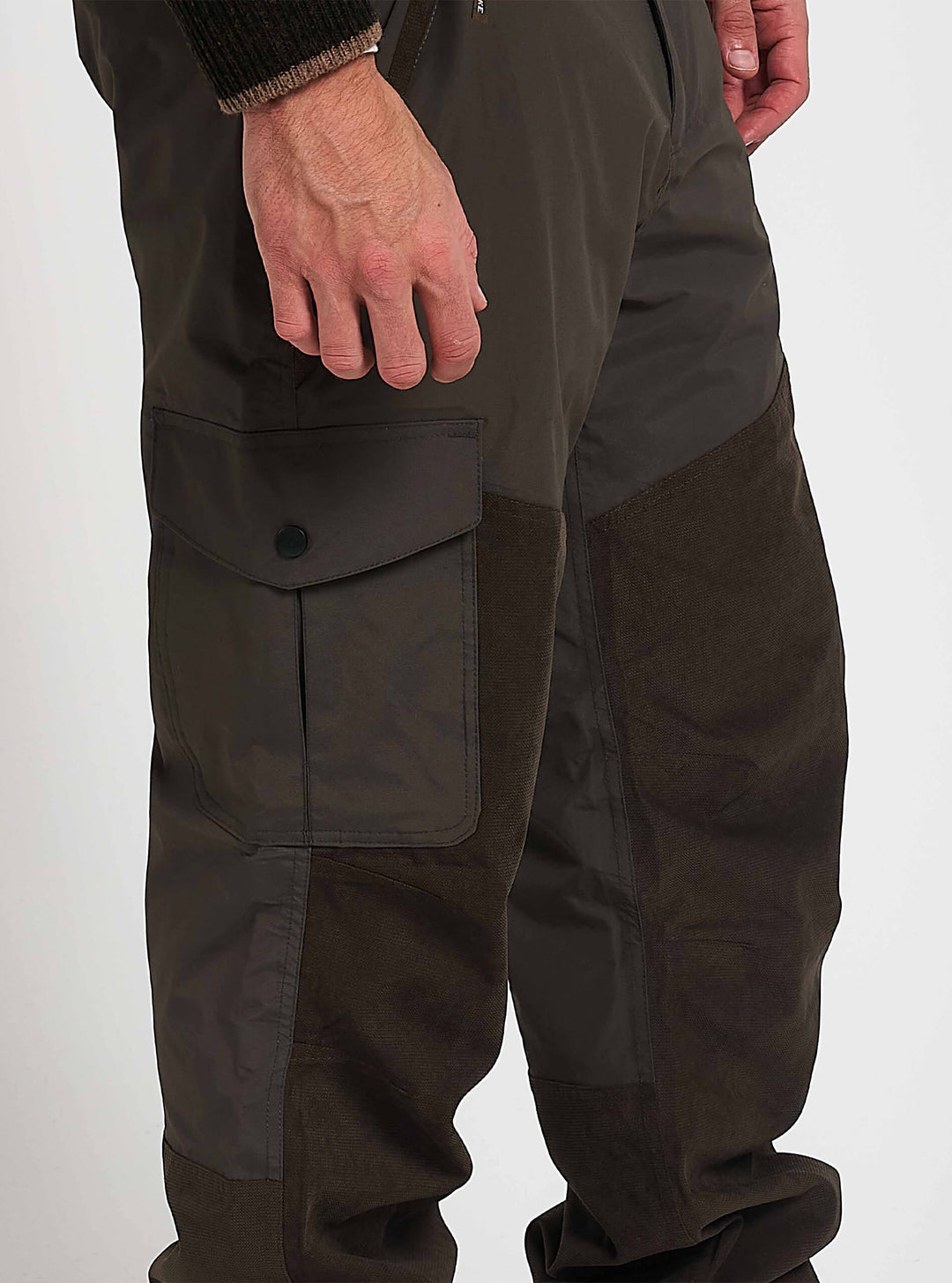 JACK PYKE Ashcombe Trousers - Adult Unisex Outdoor Trousers - Waterproof & Breathable with TPU Membrane Construction - 30-40" Waist - Olive Green/Brown