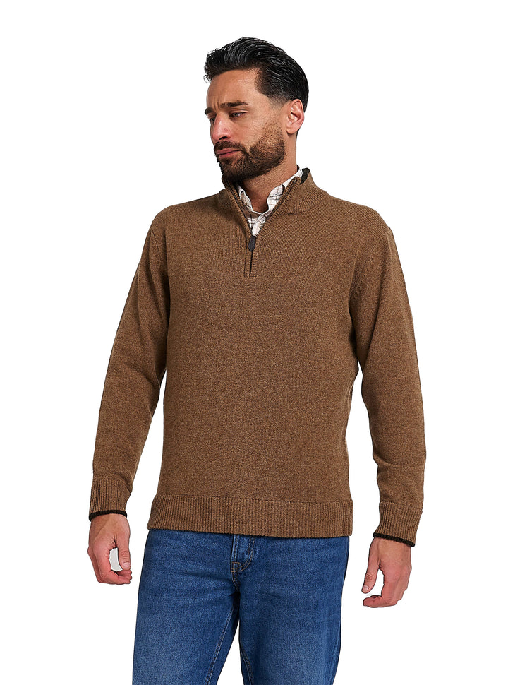 JACK PYKE Ashcombe 100% Lambswool Long Sleeve Zip Knit Jumper Pullover