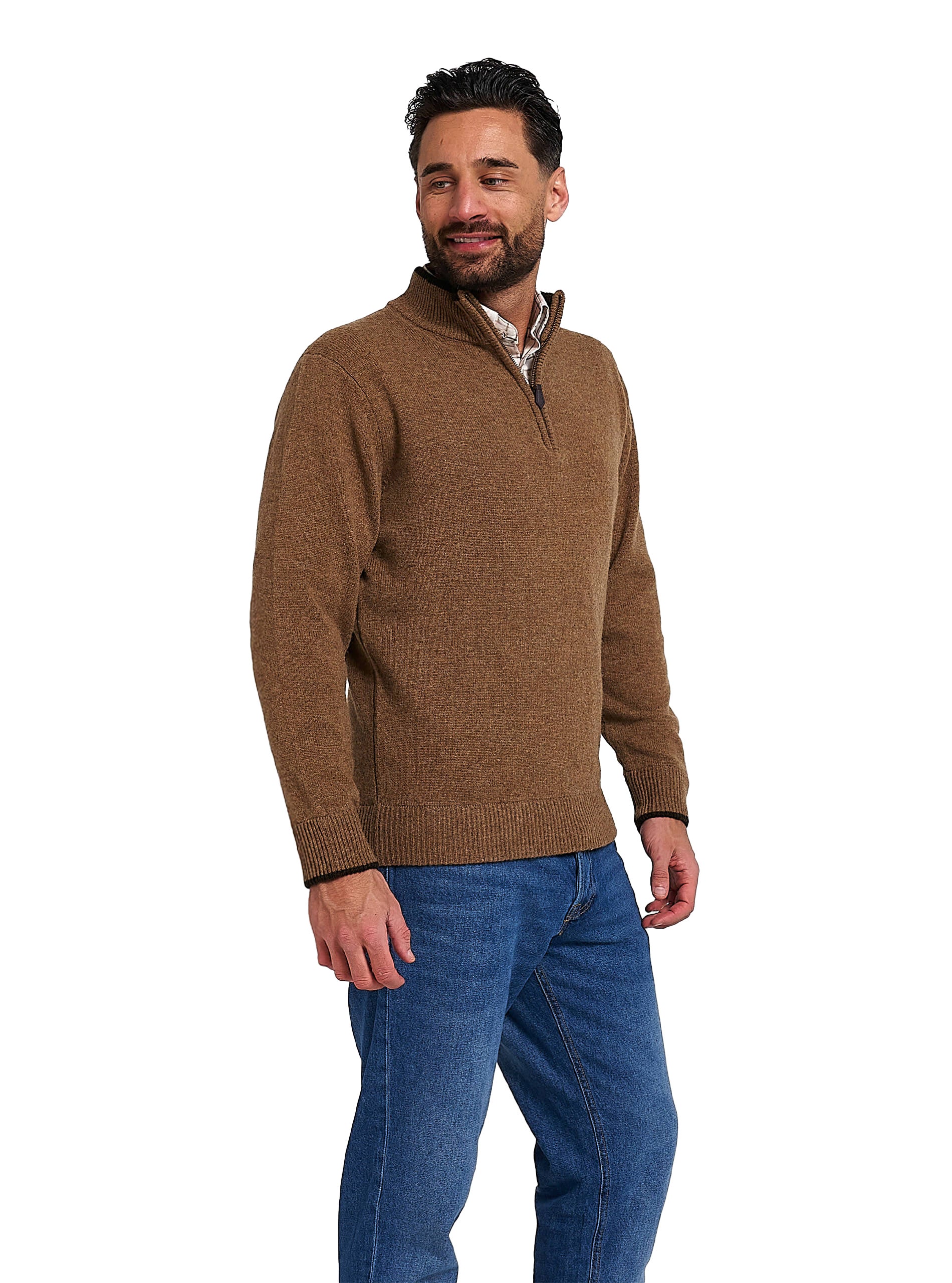 Lambswool Zip Knit Jumper - Warm & Versatile Sweater – JACK PYKE SHOP