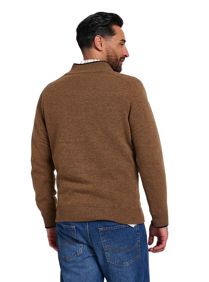 JACK PYKE Ashcombe 100% Lambswool Long Sleeve Zip Knit Jumper Pullover