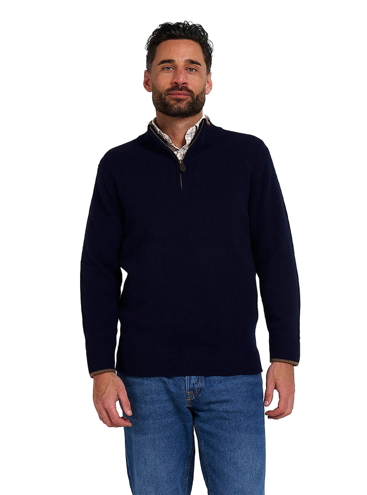 JACK PYKE Ashcombe 100% Lambswool Long Sleeve Zip Knit Jumper Pullover