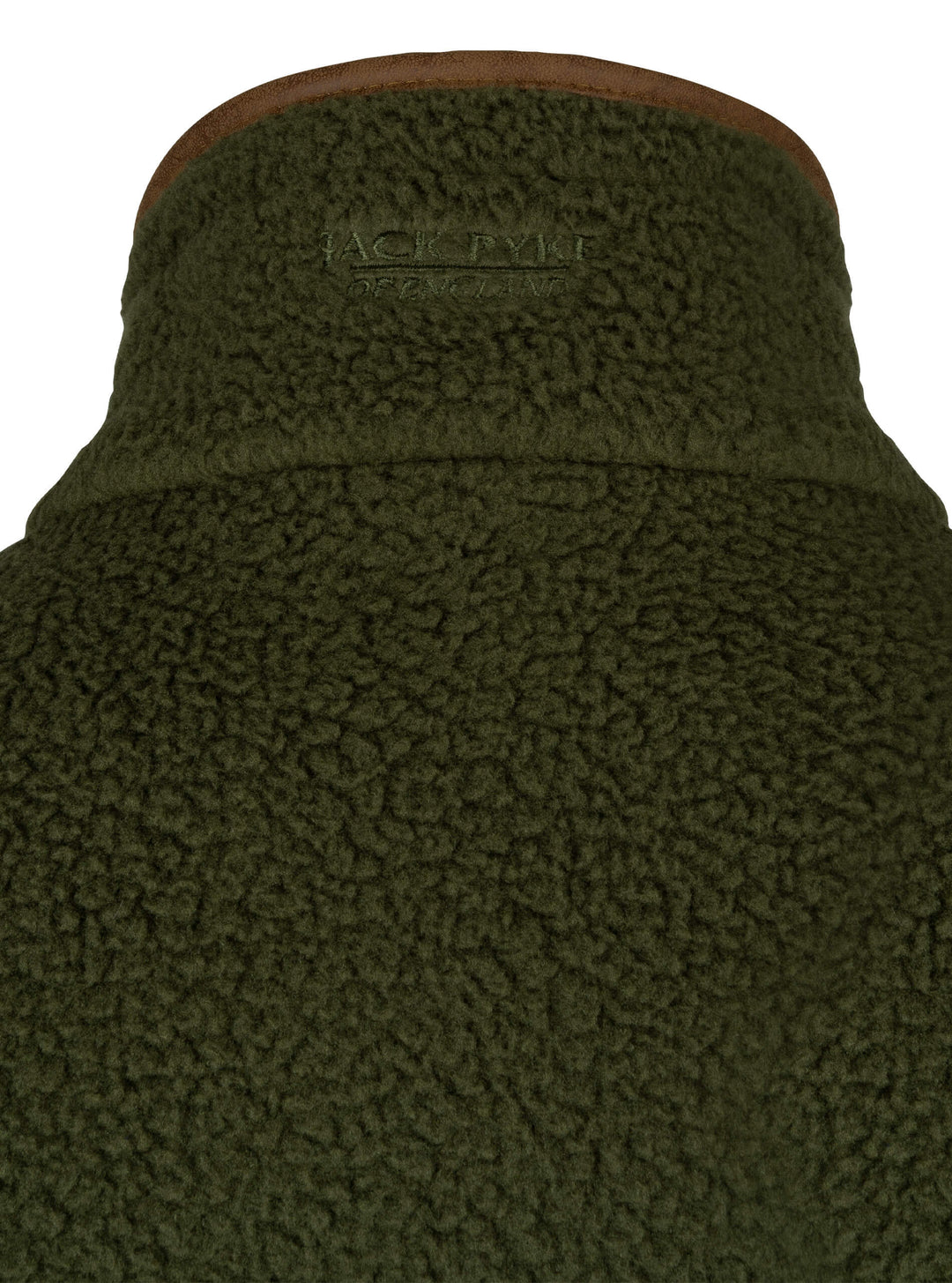 JACK PYKE Mens Half Zip Sherpa Fleece Pullover – Deep Pile Warm Outdoor Jumper with Zipped Kangaroo Pocket and Drawstring Waist – 100% Polyester Comfortable Country Mid Layer – Olive