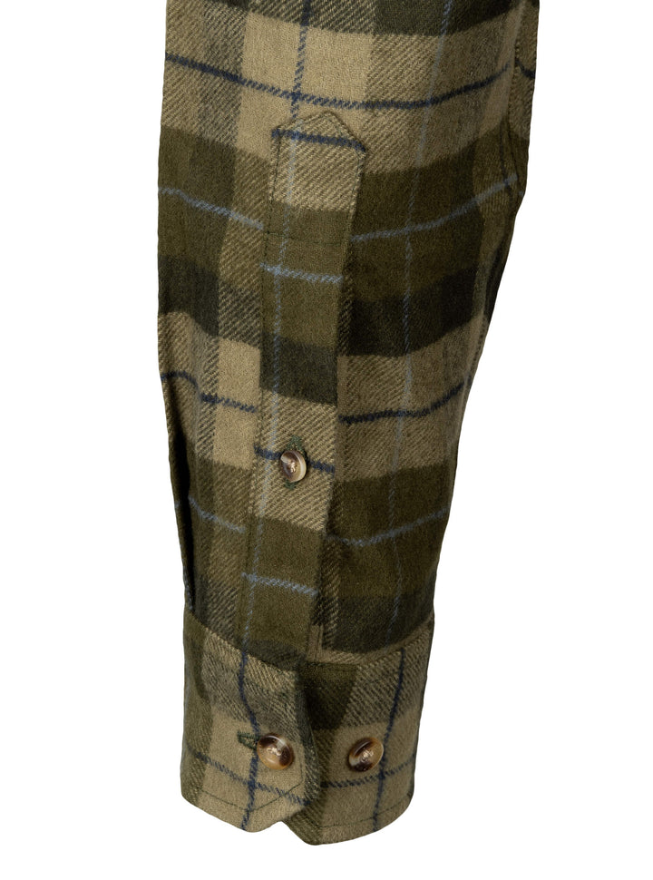 JACK PYKE Bleasdale Flannel Shirt for Men, 100% Cotton Checked Button-Down Collar Lightweight Country Casual Shirt with 2 Chest Pockets and Adjustable Cuffs Ideal Everyday Wear - Size S-3XL