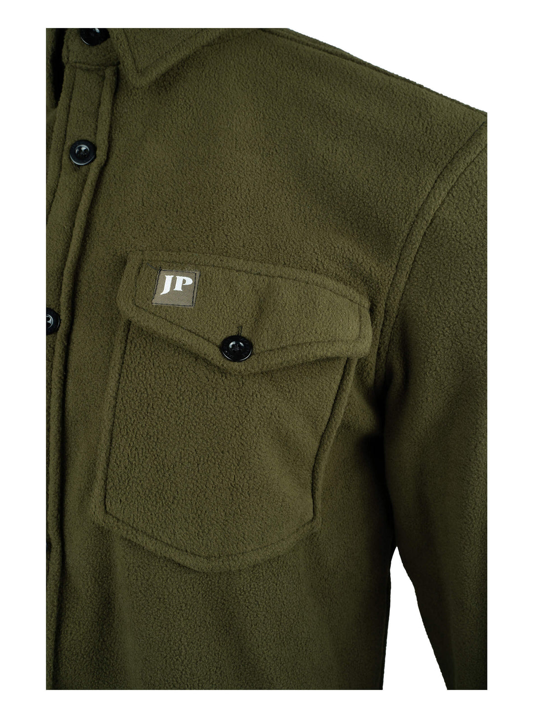 Jack Pyke Mens Polar Fleece Shirt – Soft Long Sleeve Button-Up Outdoor Shirt with Chest Pockets, Relaxed Fit Fleece Shirt for Autumn and Winter Work or Casual Wear