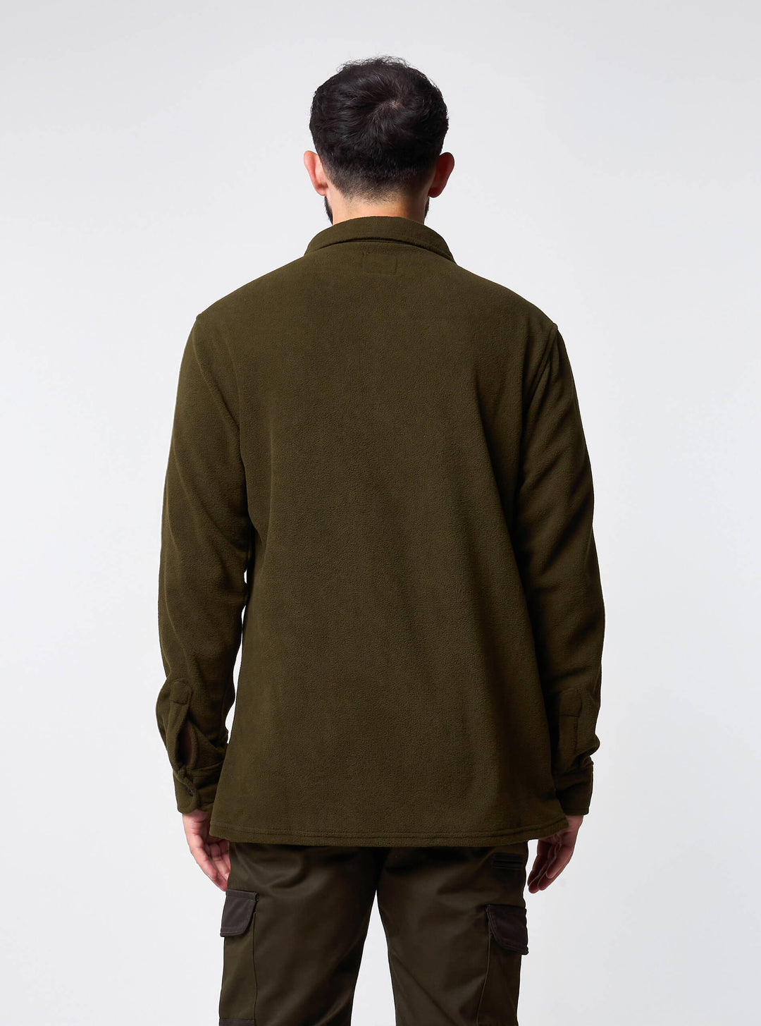 Jack Pyke Mens Polar Fleece Shirt – Soft Long Sleeve Button-Up Outdoor Shirt with Chest Pockets, Relaxed Fit Fleece Shirt for Autumn and Winter Work or Casual Wear