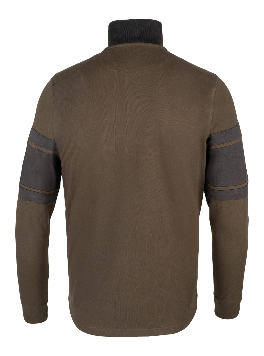 Jack Pyke Men’s Half Zip Contrast Sweatshirt – Outdoor Country Jumper with High Collar & Metal Zip Ring & Ribbed Cuffs – Ideal Jumper for Hunting, Shooting and Countryside Walks - Green