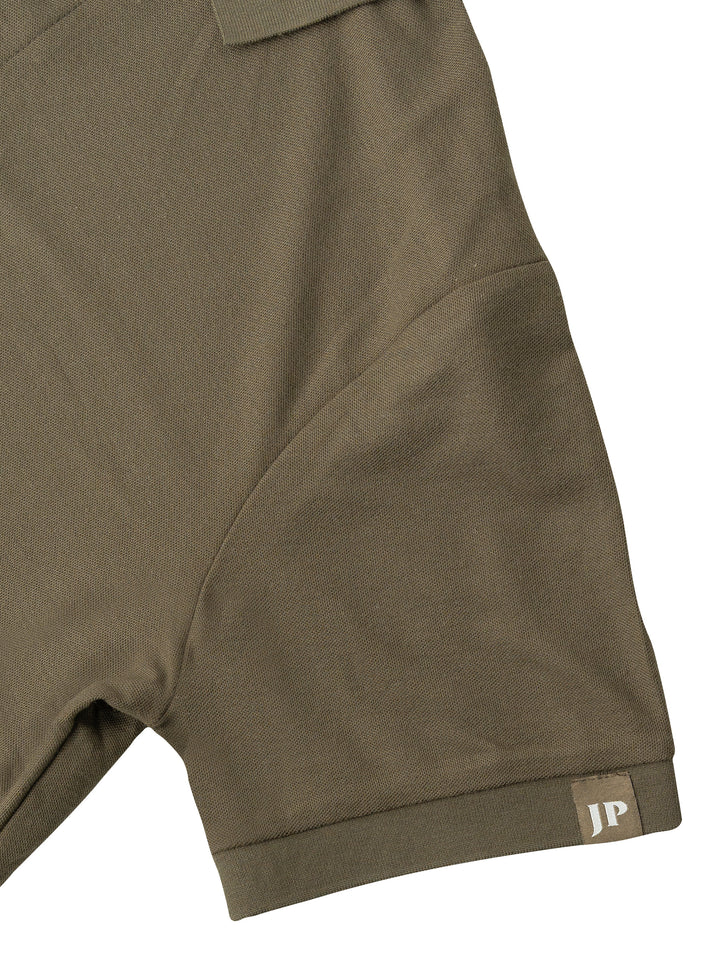 JACK PYKE Shires Mens Polo Shirt Short Sleeve – Breathable Polycotton T shirt, Classic Collar, 3-Button Neck, Minimal Branding, Shrink and Wrinkle Resistant Everyday top for Outdoors - Green