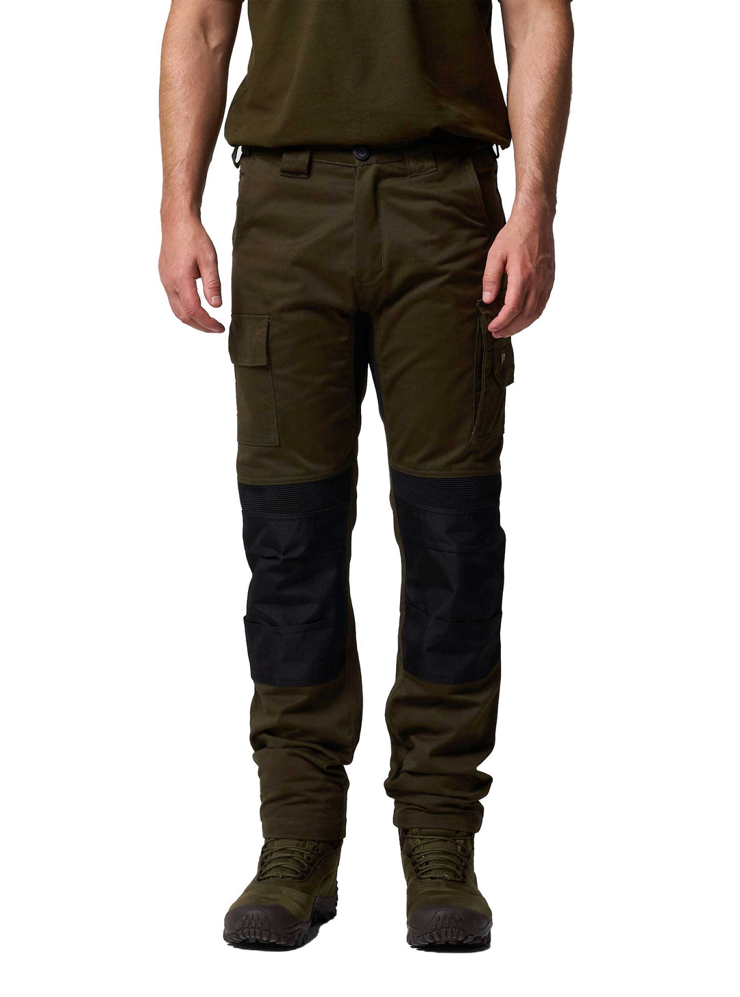 JACK PYKE Technical Work Trousers Men, Durable Polycotton Work Utility & Safety Trousers with Reinforced Knees, Stretch Panels and Tool Pockets cargo pants for Farming, Construction, Green