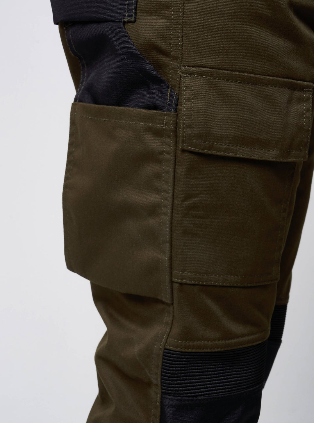 JACK PYKE Technical Work Trousers Men, Durable Polycotton Work Utility & Safety Trousers with Reinforced Knees, Stretch Panels and Tool Pockets cargo pants for Farming, Construction, Green