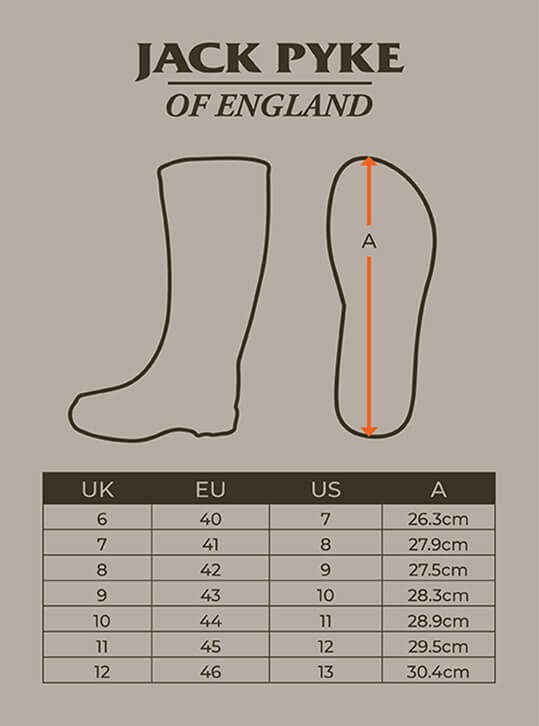 JACK PYKE Neoprene Wellington Boots English Oak Evolution