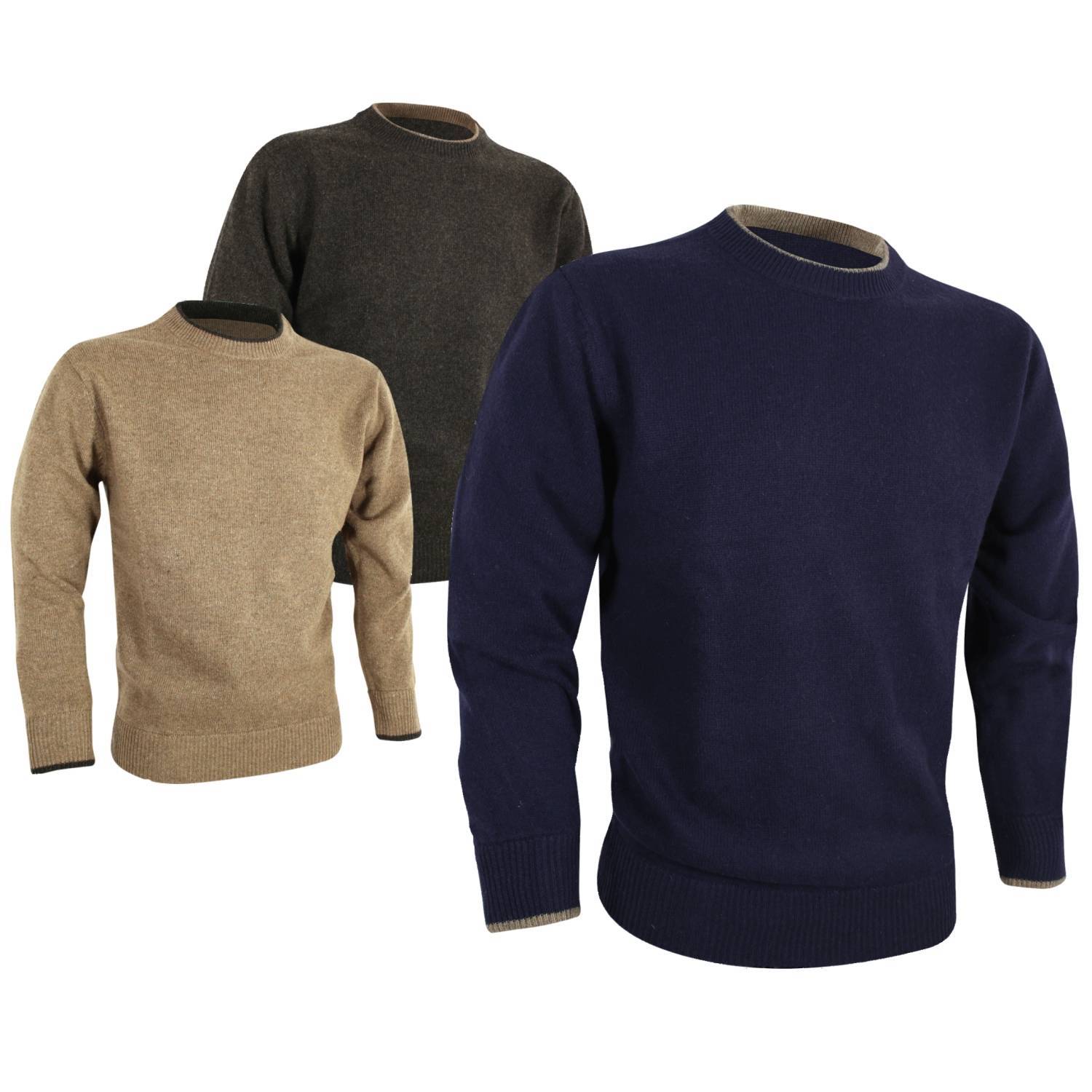 Jack Pyke Ashcombe Crew Neck Pullover | Lambs Wool Pullover